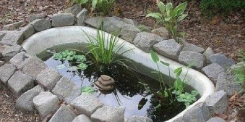 Jak vyrobit rybník ze staré lázně vlastníma rukama